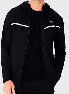 Jaqueta Enfim 1000121242 Masculina Active Com Zíper e Capuz Malha Agasalho T. M/XGG