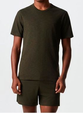 Pijama Curto Hering 7CX2 Masculino Gola Redonda Malha Flamê T. P/XXG