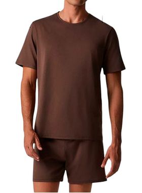 Pijama Curto Hering 7C7R Masculino Comfort Algodão Pima T. P/XXG