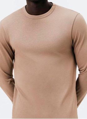 Camiseta Manga Longa Hering LZ10 Masculina Algodão Peruano T. P/XXG