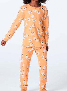 Pijama Longo Hering 56NZ Infantil Estampado Algodão T. 04/10