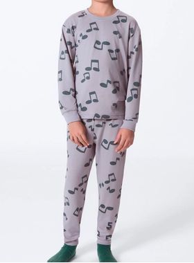 Pijama Longo Hering LC08 Infantil Estampado Moletom T. 04/10