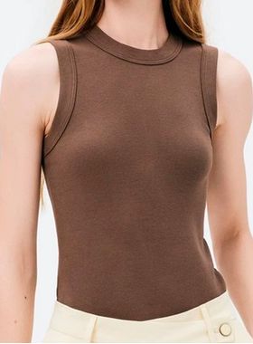 Regata Slim Hering 4AL6 Feminina Decote Redondo Canelada Algodão T. P/XXG