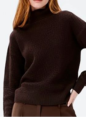 Blusão Básico Hering K4VY Feminino Gola Alta Tricô T. P/XG