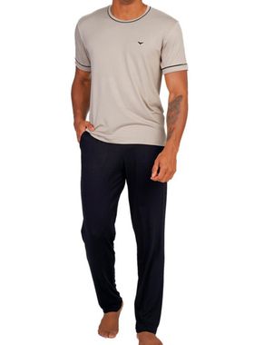 Pijama Longo Podiun 258127 Masculino Gola Redonda Viscolycra T. M/GG