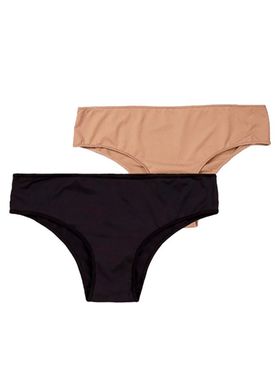 Kit/2 Calcinha Bonjour KT3884 Laterais Largas Microfibra T. P/EG