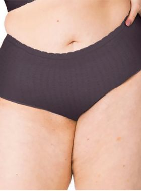 Calcinha Alta Trifil C06303 Plus Size Poá Relevo Sem Costura Microfibra T. 48/52