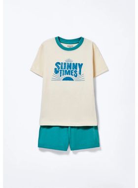 Pijama Curto Hering 56DX Infantil Estampado Meia Malha T. 04/10