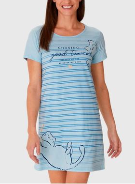 Camisola Curta Malwee 1000130656 Feminina Estampada Algodão T. P/XGG