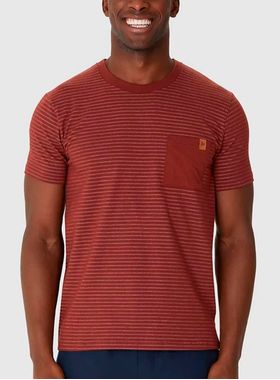 Camiseta Manga Curta Malwee 1000129624 Masculina Listrada Moletinho T. P/XGG