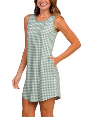 Camisola Curta Regata Podiun 266087 Feminina Xadrez Viscolycra T. P/GG