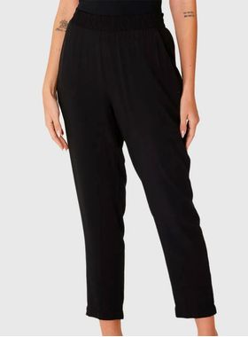 Calça Jogger Malwee 1000123848 Feminina Com Bolsos Viscose T. P/GG