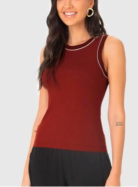 Blusa Regata Malwee 1000133940 Feminina Canelada Viscose T. P/GG