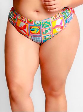 Biquíni Mid Arsiè 05B.160.5087 Plus Laterais Drapeadas UV 50+ Poliéster T. 46/52