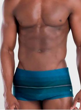 Sunga Mash 303.75 Masculina Estampada Com Listra FPS 50 Poliéster T. P/GG