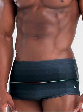 Sunga Mash 303.75 Masculina Estampada Com Listra FPS 50 Poliéster T. P/GG