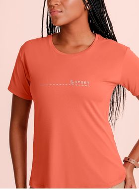 Camiseta Manga Curta Lupo Sport 77052-005 Feminina Proteção UV 50+ Poliamida T. P/XXG