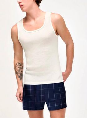 Pijama Curto Hering Q8JH Masculino Com Samba Canção Algodão T. P/XXG