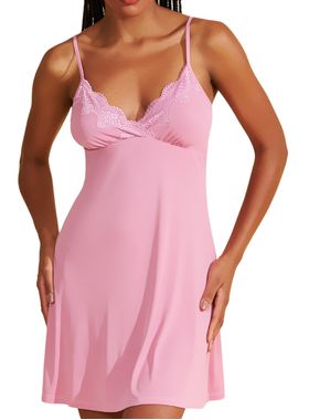 Camisola Curta Recco 18011 Feminina Devote V Renda e Microfibra T. 42/48