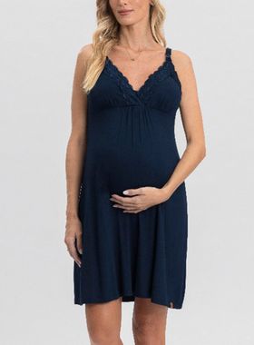 Camisola Amamentação Mensageiro Dos Sonhos 012508C Renda e Viscolycra T. P/GG