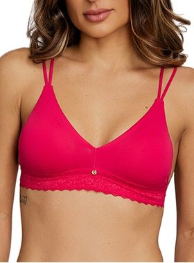 Sutiã Top Nayane ST 11 0023 Com Bojo Removível Renda e Poliamida T. 40/46