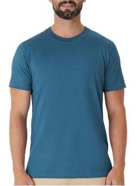 Camiseta Manga Curta Malwee 1000121547 Masculina Premium Pima T. P/XGG