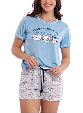 Short Doll Desire 921 Feminino Cats Poliviscose T. P/XG