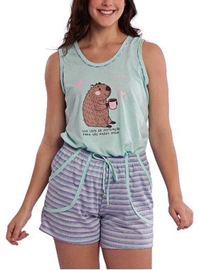 Short Doll Regata Desire 1023 Feminino Capivara Poliviscose T. P/XG
