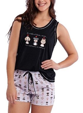 Short Doll Regata Desire 1011 Feminino Dogs Poliviscose T. P/XG