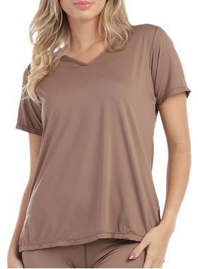 Camiseta Manga Curta DelRio Sport V650623 Feminina Micro Dry Poliamida T. P/GG