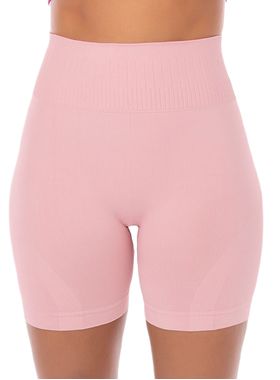 Bermuda Delrio Sport VF6803 Feminina Esportiva Sem Costura Poliamida T. P/GG