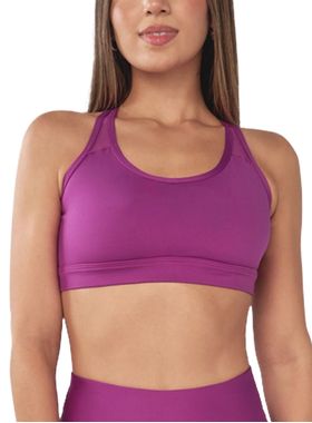 Top Delrio Sport V600422 Feminino Bojo Removível Tule e Poliamida T. P/GG