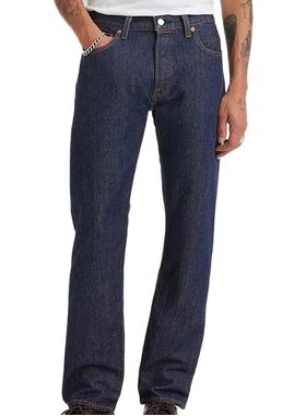 Calça Jeans Straight Levi's 501 (005010115) Masculina Algodão T. 42/50