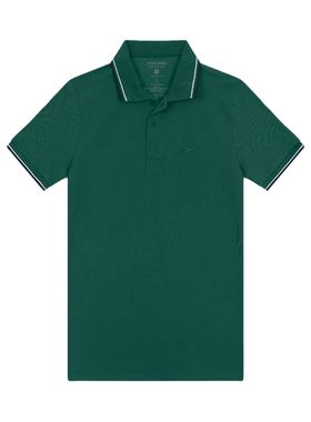 Camisa Polo Malwee 1000066066 Masculina Com Bordado Piquet Premium T. P/XGG