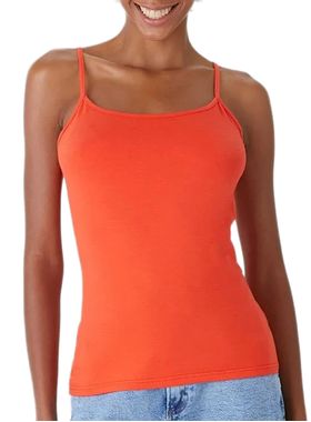 Blusa Regata Malwee 1000004488 Feminina Alças Finas Algodão T. P/XGG