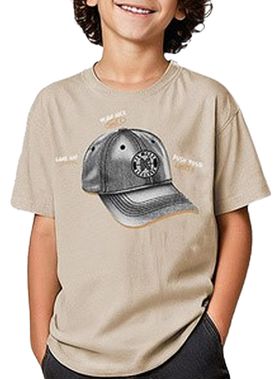 Camiseta Manga Curta Kyly 1001360 Juvenil Estampada Meia Malha Algodão T. 10/14