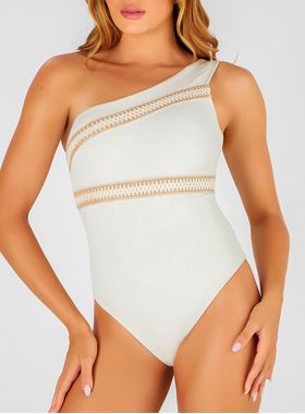 Body Assimétrico Banho de Mar 622.505 Feminino Busto e Base Com Crochê T. P/GG