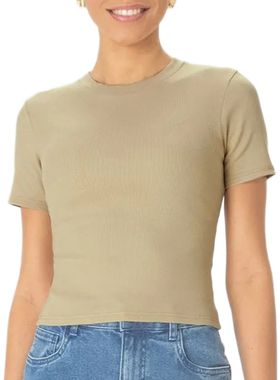 Blusa Long Cropped Malwee 1000114191 Feminina Ribana Algodão T. P/XGG