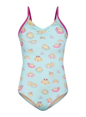 Maiô Alcinhas Selene Beachwear 30108.001 Infantil Estampado UV 50+ Poliéster T. 04/08