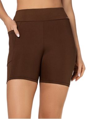 Shorts Selene Sport 24685.001 Feminino Fitness Recorte e Bolso Lateral Poliéster T. P/GG