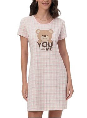 Camisola Curta Mensageira da Paz 032144C Feminina Xadrez Meia Malha T. M/GG