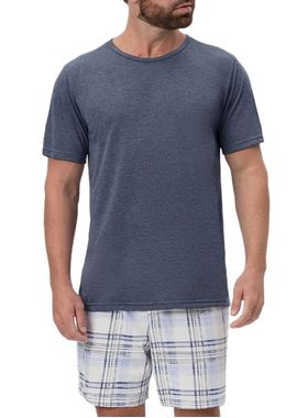 Pijama Curto Mensageira da Paz 033477 Masculino Xadrez Meia Malha T. M/GG