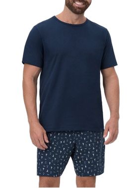 Pijama Curto Mensageira da Paz 033462 Masculino Estampado Meia Malha T. P/GG