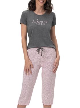 Pijama Pescador Mensageira da Paz 033461 Feminino Poá Meia Malha T. P/GG