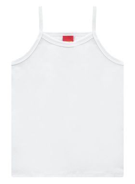 Regata Kyly 106287 Infantil Menina Alças Finas Cotton T. 04/14