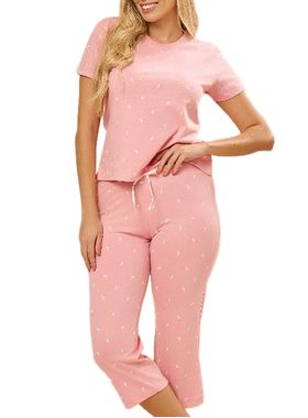 Pijama Capri Daisy Days & Borth 26.38.0056 Feminino Lua Algodão T. P/GG