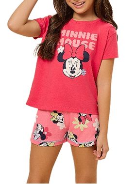 Pijama Curto Disney 49.03.0059 Infantil Minnie Algodão T. 04/08