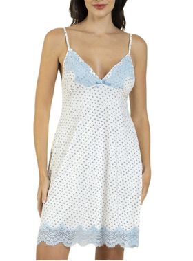 Camisola Curta Inspirate 160730 Feminina Poá Renda e Viscose T. P/GG