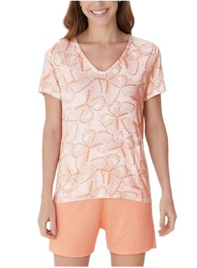 Pijama Curto Malwee 1000133248 Feminino Estampado Viscose Stretch T. P/XGG