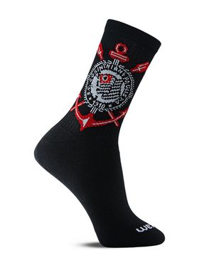 Meia Esportiva Corinthians Rikam 65600.MA Unissex Oficial Algodão T. 38/43